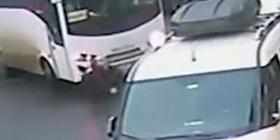 MİDİBÜSÜN ÇARPTIĞI KADIN YARALANDI